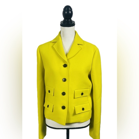 Christian Dior Single-Breasted Wool BlazerSize: US 10 / FR 42
